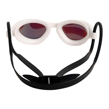 ARENA Gafas de natación unisex 365 para nadadores de fitness, cómodas, antivaho, diseño hermético, lentes de espejo para nadar a crol para hombres y mujeres, azul espejo/blanco/negro