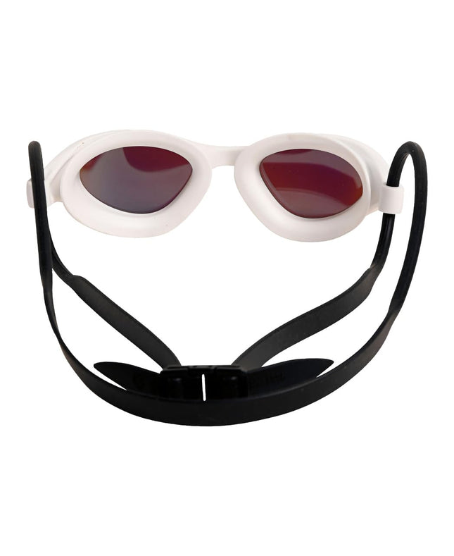 ARENA Unisex 365 Swim Goggles for Fitness Swimmers Comfortable Anti-Fog Watertight Design Mirror Lens Lap Swimming Men and Women, Mirror Blue/White/Black