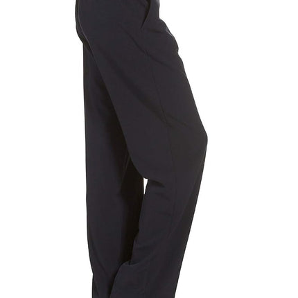 Briggs New York Women's Petite Flat Front Pull-On, Navy, 8