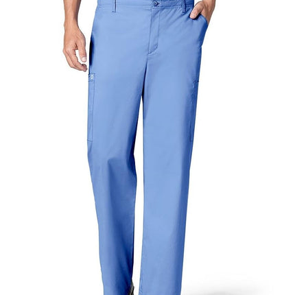 WonderWink Men's Flat Front Cargo Pocket Pant, Cei