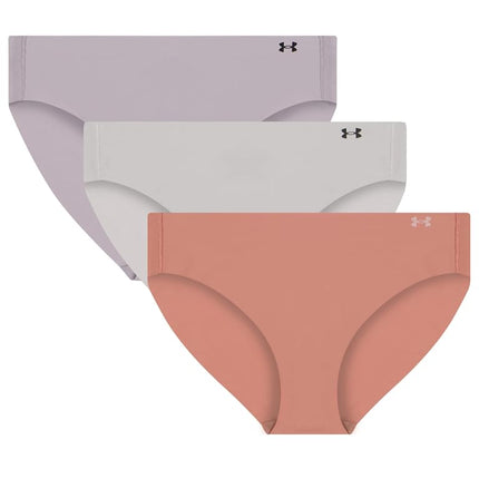 Under Armour Women's 3-Pack Pure Stretch No Show B