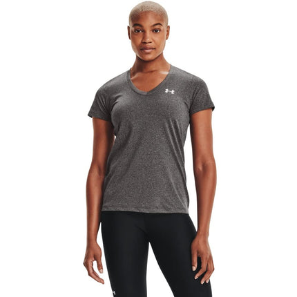 Under Armour Women Tech Short Sleeve V - Solid, La