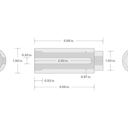 TEKTON 3/8 Inch Drive x 7/8 Inch 6-Point Oxygen Sensor Socket | SHD16022