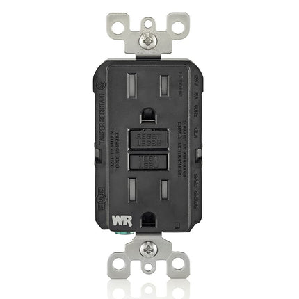 Leviton GFCI Weather-Resistant Receptacle, 15 Amp 