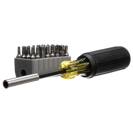 Multibit Screwdriver 32-in-1 Multi Tool, Sturdy Bit and Screw Holding Magnet, Tamperproof Torx, Hex and Torq Set, Klein Tools 32510, Grey