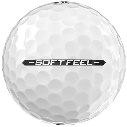 Srixon SOFT FEEL_14 Ultra-soft and long distance golf balls| Stable trajectory and controlled spin| Premium feel and control around the green| Yellow/White