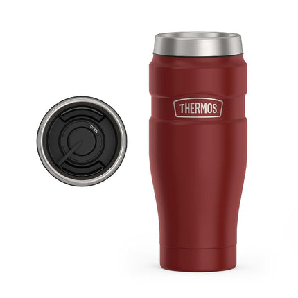Thermos Stainless King 16 Ounce Travel Tumbler, Matte Red, 470ml