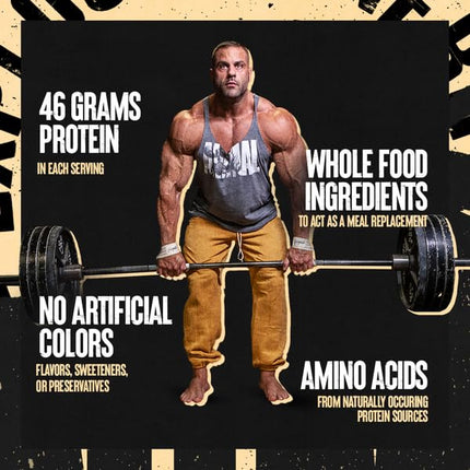 Animal Meal – All Natural High Calorie Meal Shake – Egg Whites, Beef Protein, Pea Protein, Rolled Oats, Sweet Potato, Chocolate 5 Pound