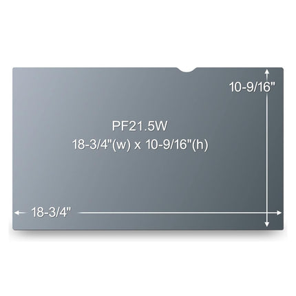 3M Privacy Filter for 21.5 Inch Widescreen Monitor, Reversible Gloss/Matte, Reduces Blue Light, Screen Protection, 16:9 Aspect Ratio (PF215W9B)