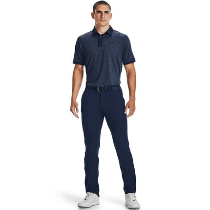Under Armour UA Showdown Taper, light and stretchy golf trousers for men, 4-pocket high performance golf pant Men, Academy / Steel Medium Heather / Academy, 38/34