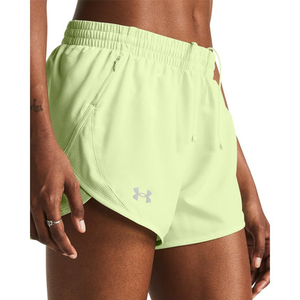 Under Armour Womens Fly by 3 Shorts Retro Green L
