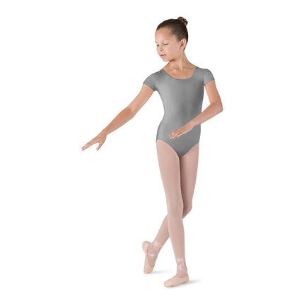 Bloch Dance Girls Dujour Microlux Short Sleeve Leotard Candy Pink