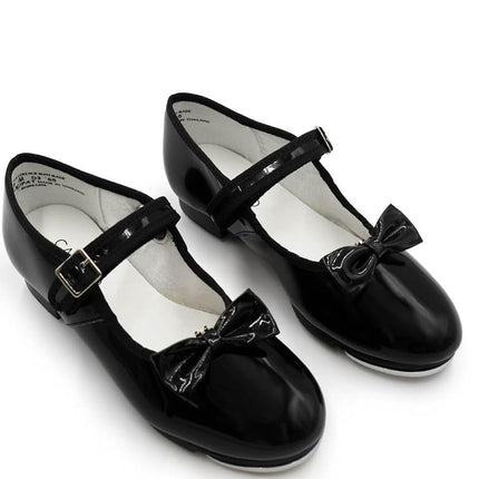 Capezio Mary Jane Tap Shoe - Child, Black Patent, 7.5 M