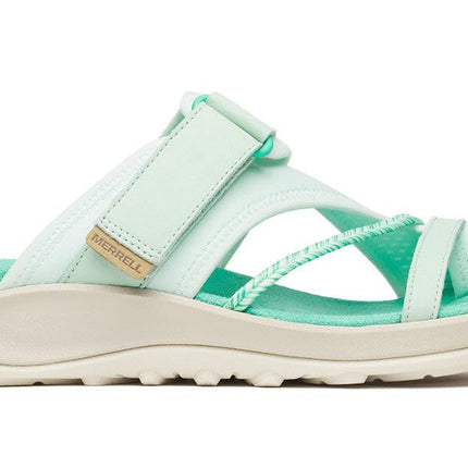 Merrell Sandalia de Dedo Terran 4 Post para Mujer, Verde Celadón, 5.5 UK