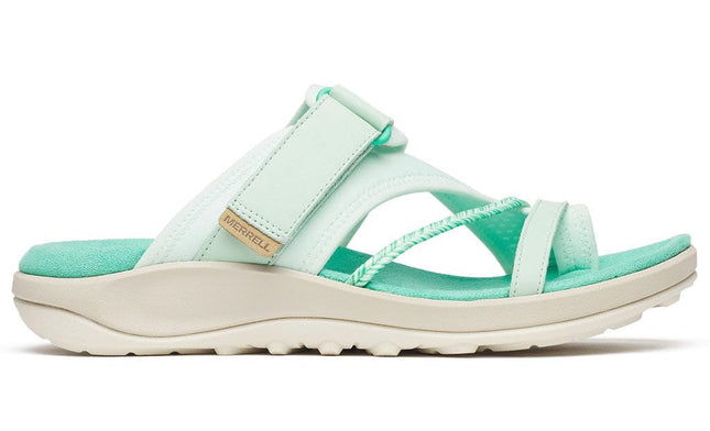 Merrell Women's Terran 4 Post Slide, Celadon, 2.5 
