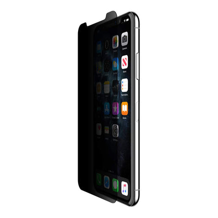 Belkin SCREENFORCE Tempered Glass Privacy Screen Protector for iPhone Xs Max, iPhone 11 Pro Max, OVA005zz