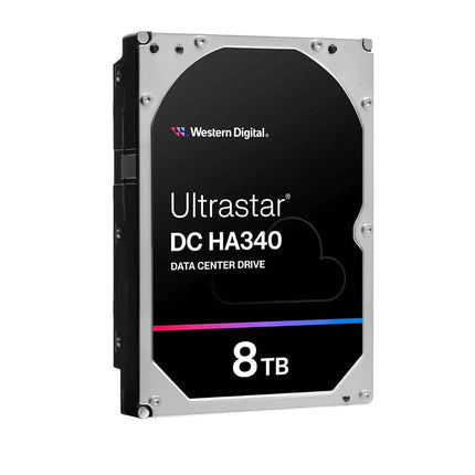 WD Ultrastar DC HA340 WUS721208BLE6L4 Hard Drive Data Centre 8 TB Internal 3.5 Inch SATA 6Gb/s 7200 RPM Buffer: 256 MB
