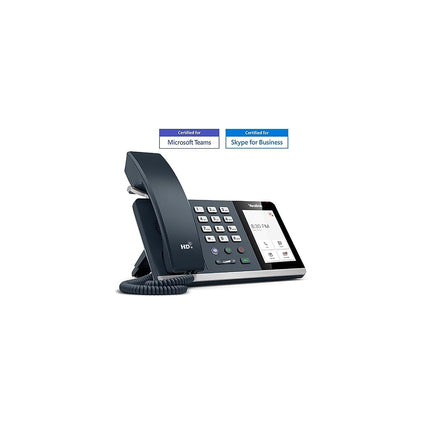 Yealink MP54 Mid-Level, Smart Corded IP Desk Phone, Power Over Ethernet, Optimal HD Audio, 4 inch (800 x 480 Pixel) Capacitive LCD Touch Screen, Android 9.0 (Zoom Edition) – Black