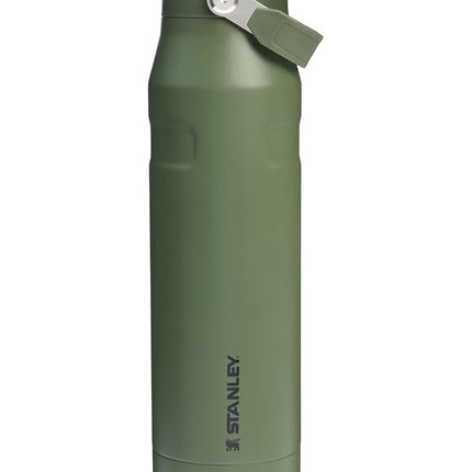 Stanley IceFlow Flip Straw 2.0 Water Bottle 36 OZ | Built-In Straw with Larger Opening | Lightweight & Leak-Resistant | Insulated Stainless Steel | BPA-Free | Dried Pine