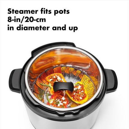 OXO Good Grips Stainless Steel Steamer with Extendable Handle 7"