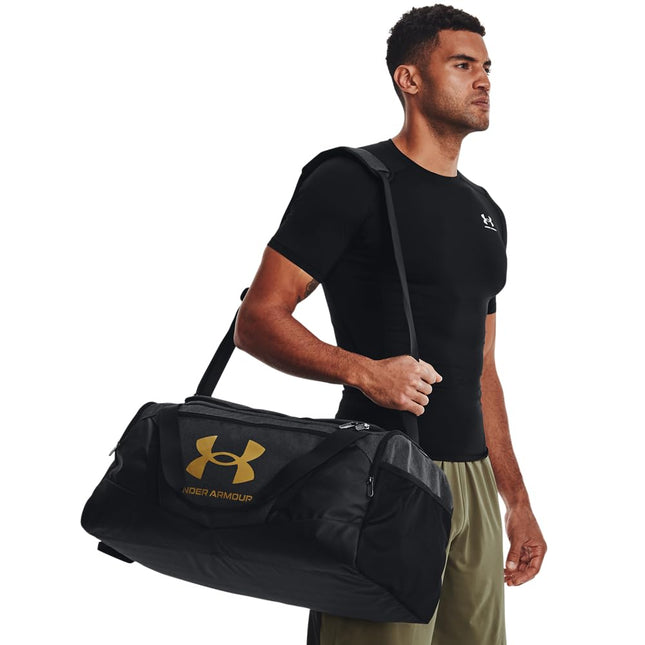 Ua Unisex Ua Undeniable 5.0 Duffle Md Black Medium Heather / Black / Metallic Gold Osfm