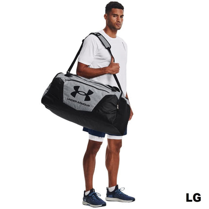 Under Armour Unisex-Adult Undeniable 5.0 Duffle, Pitch Gray Medium Heather (012)/Metallic Silver, X-Small
