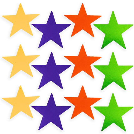 Oriental Trading Stars, Cardboard, Multicolour, Large