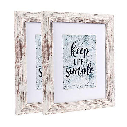 Home&Me 8x10 Picture Frame RottenWhite 2 Pack- Mad