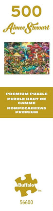 Buffalo Games - Gold - Aimee Stewart - Merry Mushroom Village Picnic - 500 Piece Jigsaw Puzzle for Adults - Challenging Puzzle Perfect for Game Nights