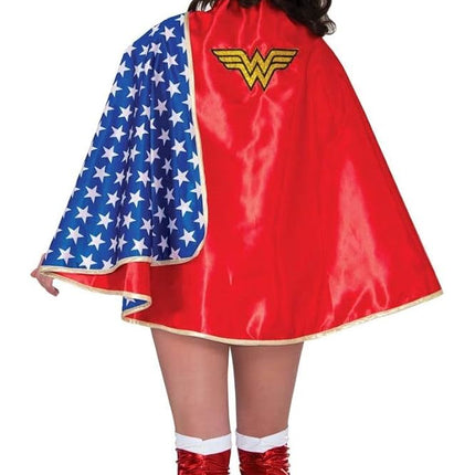Rubies Costume Women's DC Comics Wonder Woman Deluxe 30-Inch Cape, Multi, One Size