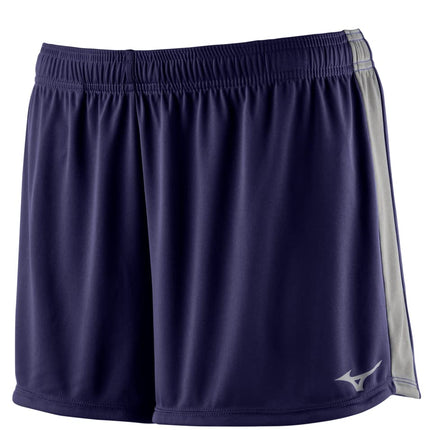 Mizuno Women's Icon 3.5in Short, Navy-Charcoal, XS