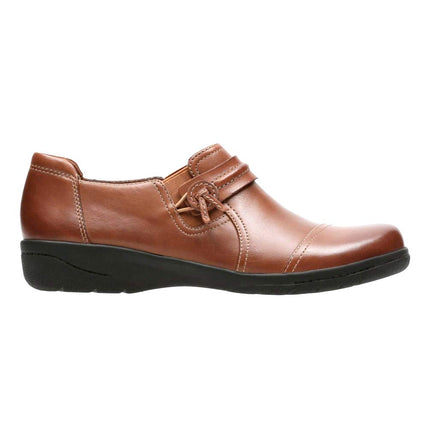 Clarks Women's Cheyn Madi Slip-On Loafer, Dark Brown Tumbled Leather, 3.5 UK