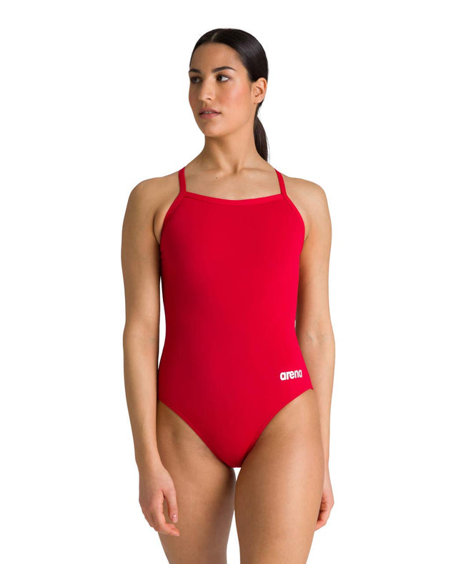 ARENA Women's Solid Light Drop Back MaxLife One Pi