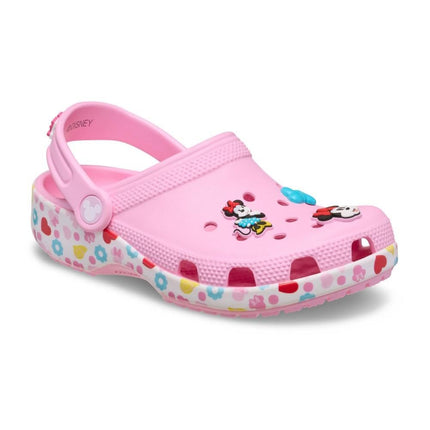 Crocs Unisex-Child Kids' Disney Clog | Mickey Minnie Mouse Shoes, Pink/Minnie Jibbitz, 6 UK