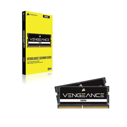 CORSAIR VENGEANCE DDR5 SODIMM 32GB (2x16GB) DDR5 Up to 5600MHz C48 (Compatible with Nearly Any Intel and AMD System, Easy Installation, Faster Load Times, XMP 3.0 Compatibility) Black