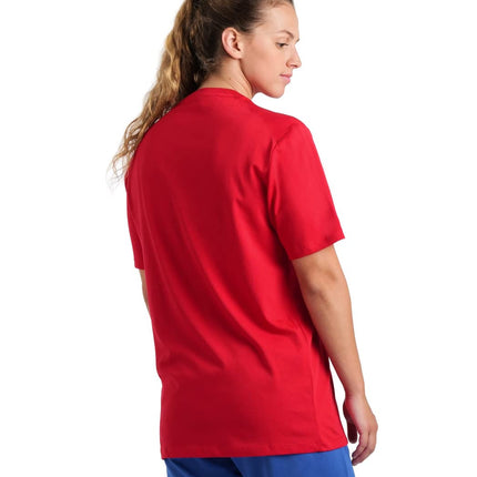 ARENA Men's Team Unisex Panel T-Shirt, red, S