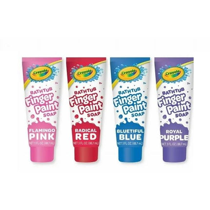 Crayola Bathtub Fingerpaint 4 Color Variety Pack, 