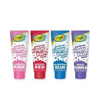 Crayola Bathtub Fingerpaint 4 Color Variety Pack, 