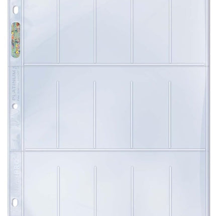 Ultra Pro: UP81422 15-Pocket Platinum Page for Tob