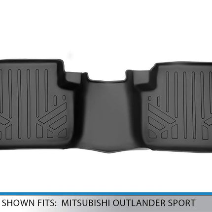 MAXLINER Car Mats, Floor Mats 2nd Row Liner Black for 2011-2022 Mitsubishi Outlander Sport