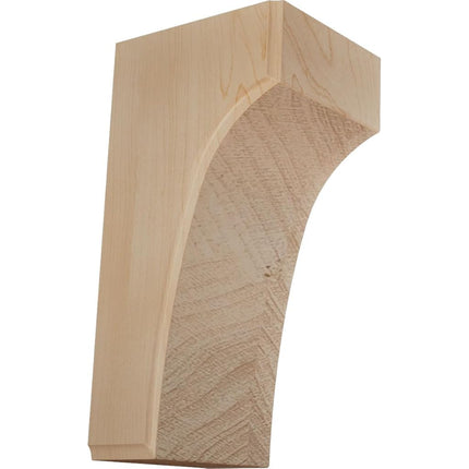 Ekena BKTW05X04X08CVMA 5 1/4" W x 4" D x 8" H Clarksville Bracket, Maple