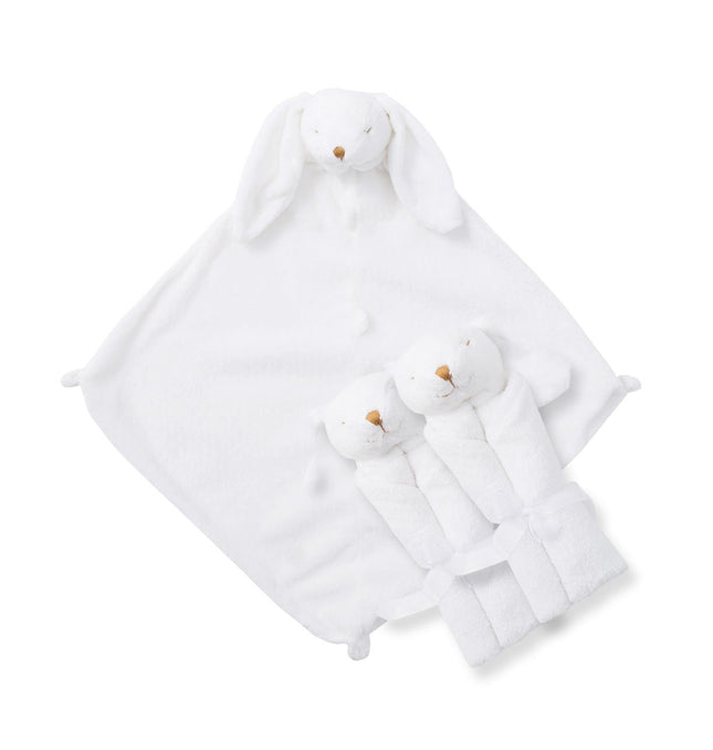 Angel Dear Three of A Kind Blankie, White Bunny