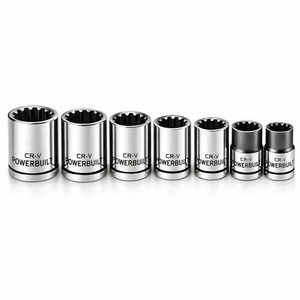 Powerbuilt 642054 3/8" Drive Universal Socket Set,