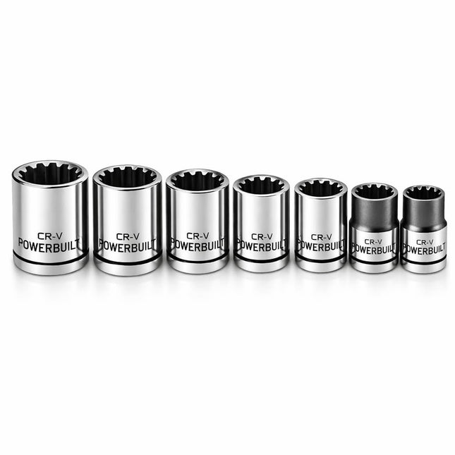 Powerbuilt 642054 3/8" Drive Universal Socket Set,