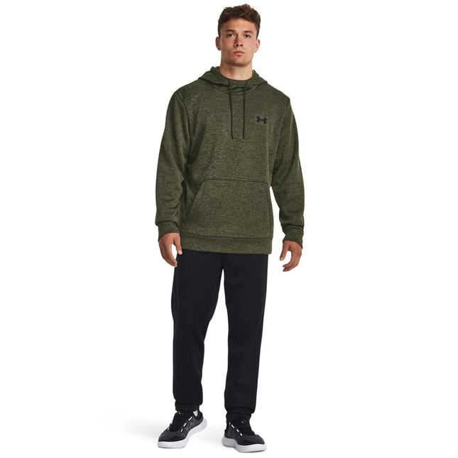 Chandail à capuchon torsadé Armourfleece Under Armour pour homme, vert baroque (310) / / noir, TP