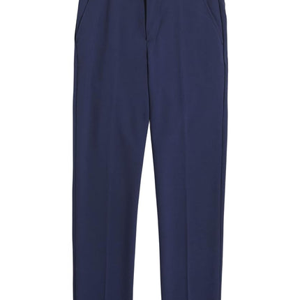 Van Heusen Boys' Flex Stretch Flat Front Dress Pants, Bank Blue Solid, 16 Husky