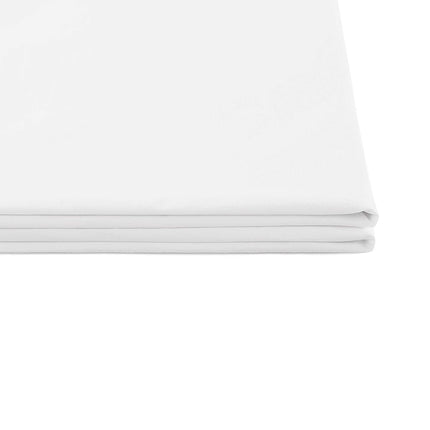 Tommy Hilfiger - Sheet Set, Cotton Percale Bedding with Matching Pillowcase, Crisp & Cool, Solid Design with Hem Stripe (White/Blue, Twin)