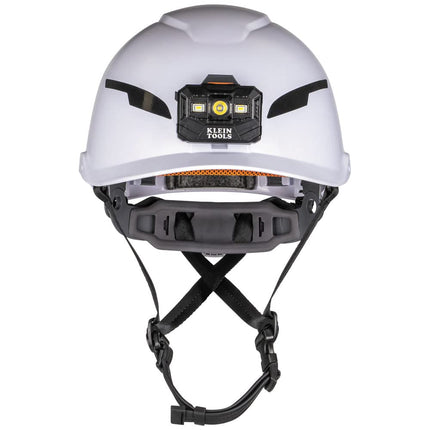 Safety Helmet Type-2 Non-Vented Class E w/Recharge Headlamp