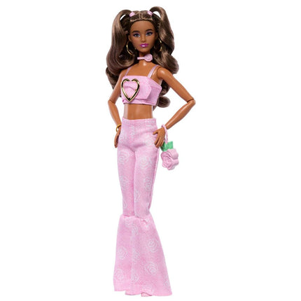 Barbie Deluxe Style Doll #12 in Pink Denim Crop Top
