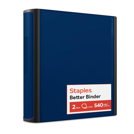 Staples Better Binder, 2-Inch, Blue